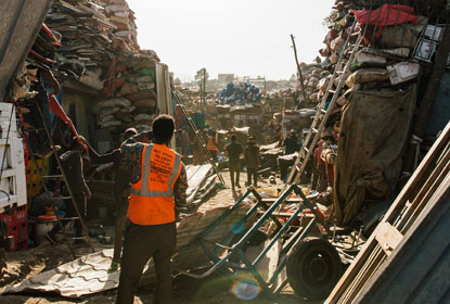 Récupération de ferraille